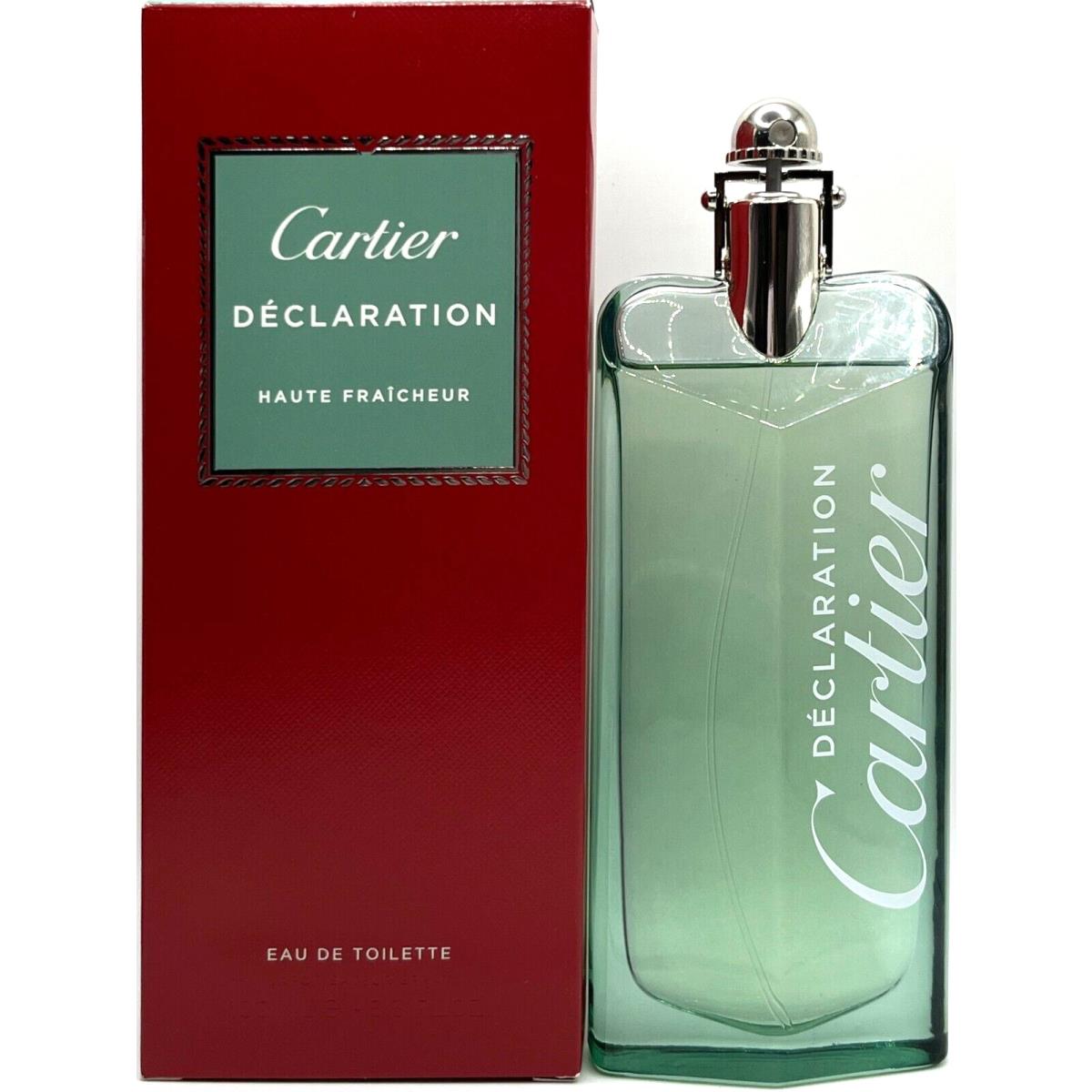 Cartier Declaration Haute Fraicheur Eau DE Toilette Spray Men 3.3 Oz / 100 ml