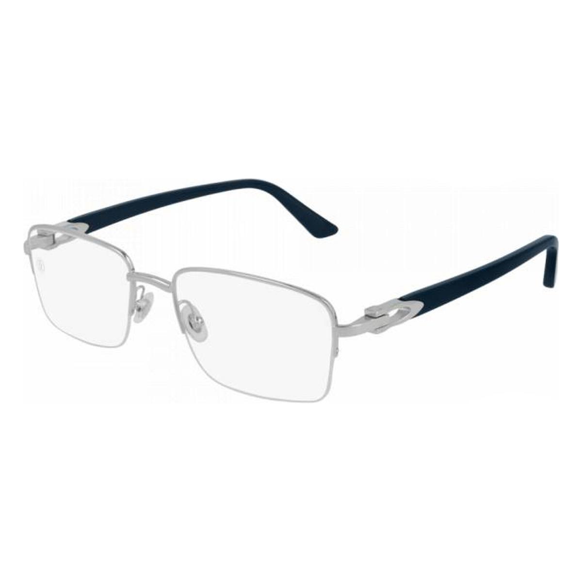 Cartier CT0288o-008 Silver Blue Eyeglasses