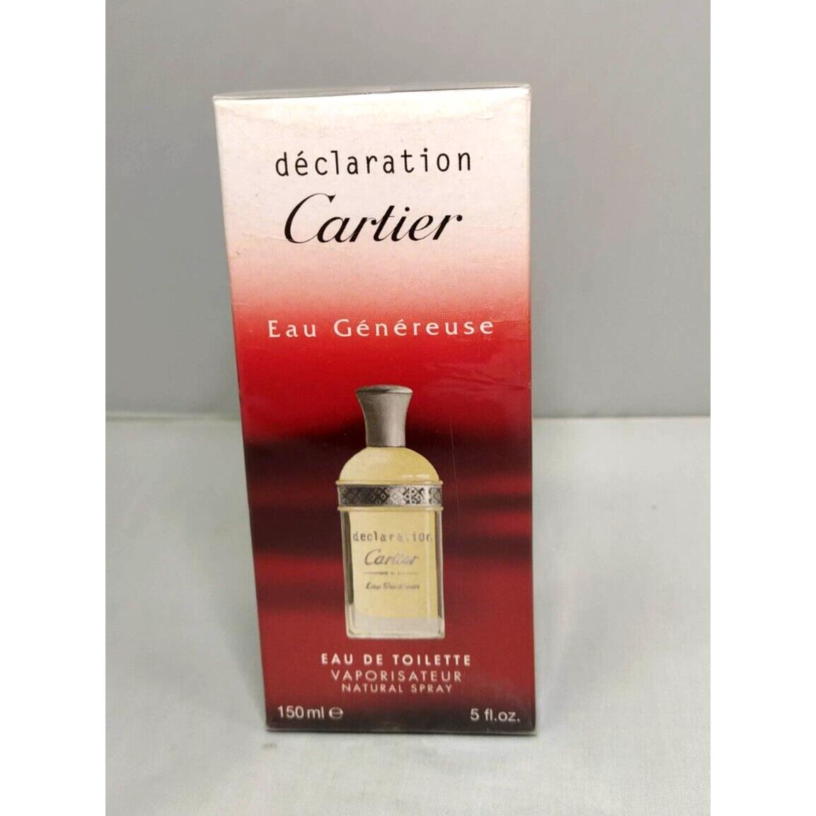 Declaration de Cartier Eau Genereuse 5.0 oz / 150 ml Edt Vintage