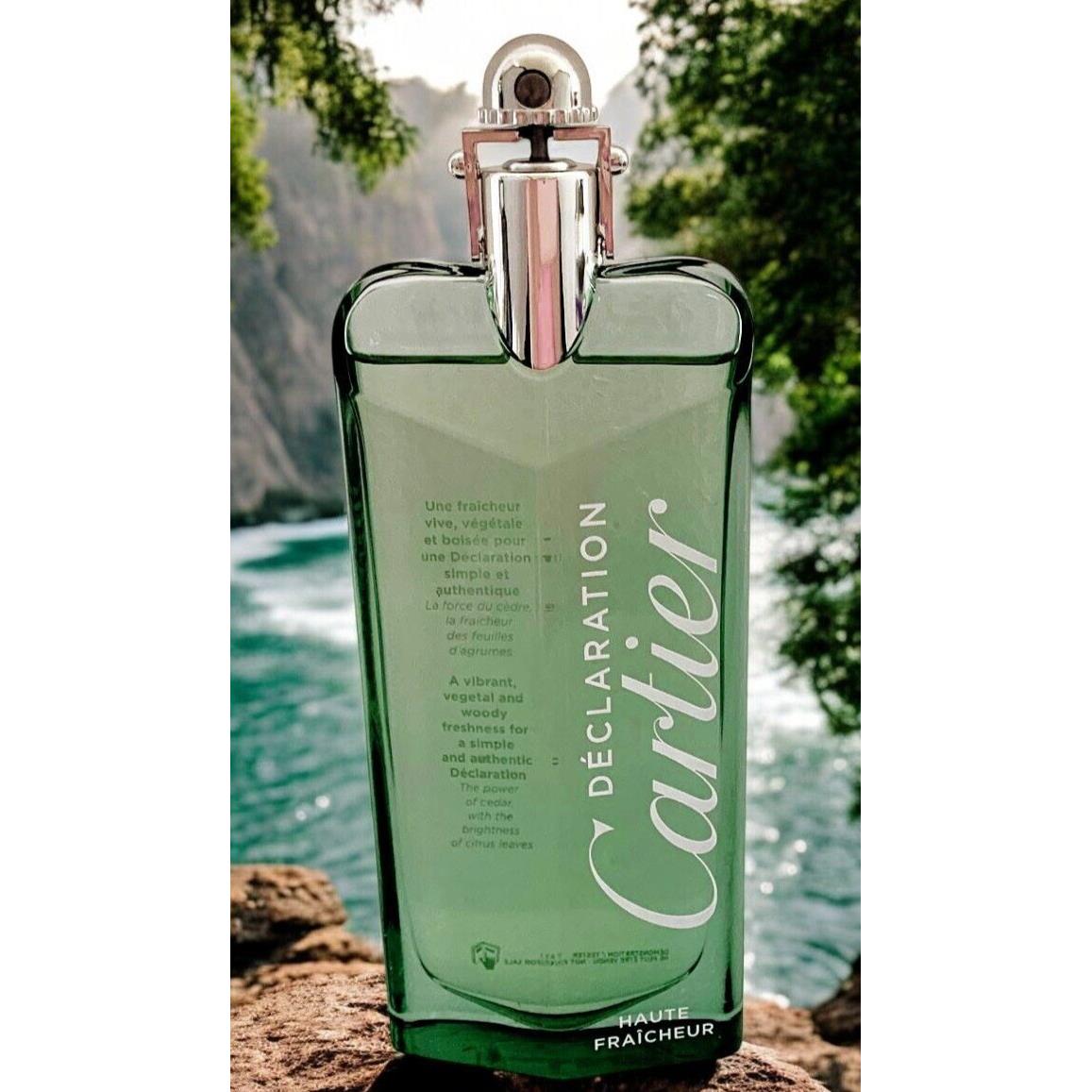 Declaration Haute Fraicheur L Eau By Cartier 3.3 oz Edt Spray Tester