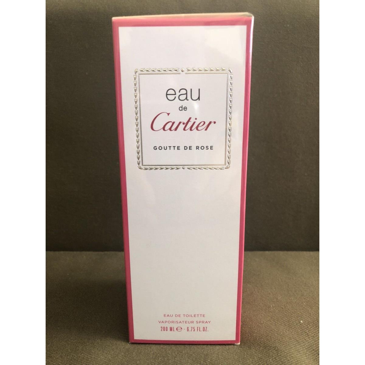 Eau de Cartier Goutte de Rose For Women 6.75 FL OZ Edt