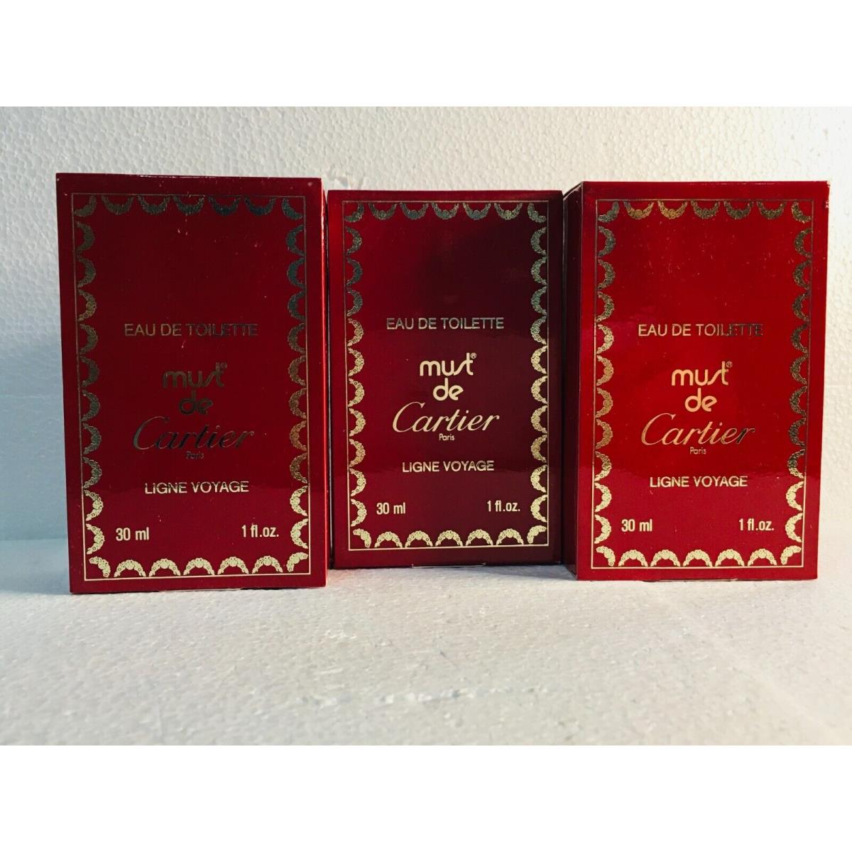 Must de Cartier Cartier For Women Eau de Toilette 3x30ml