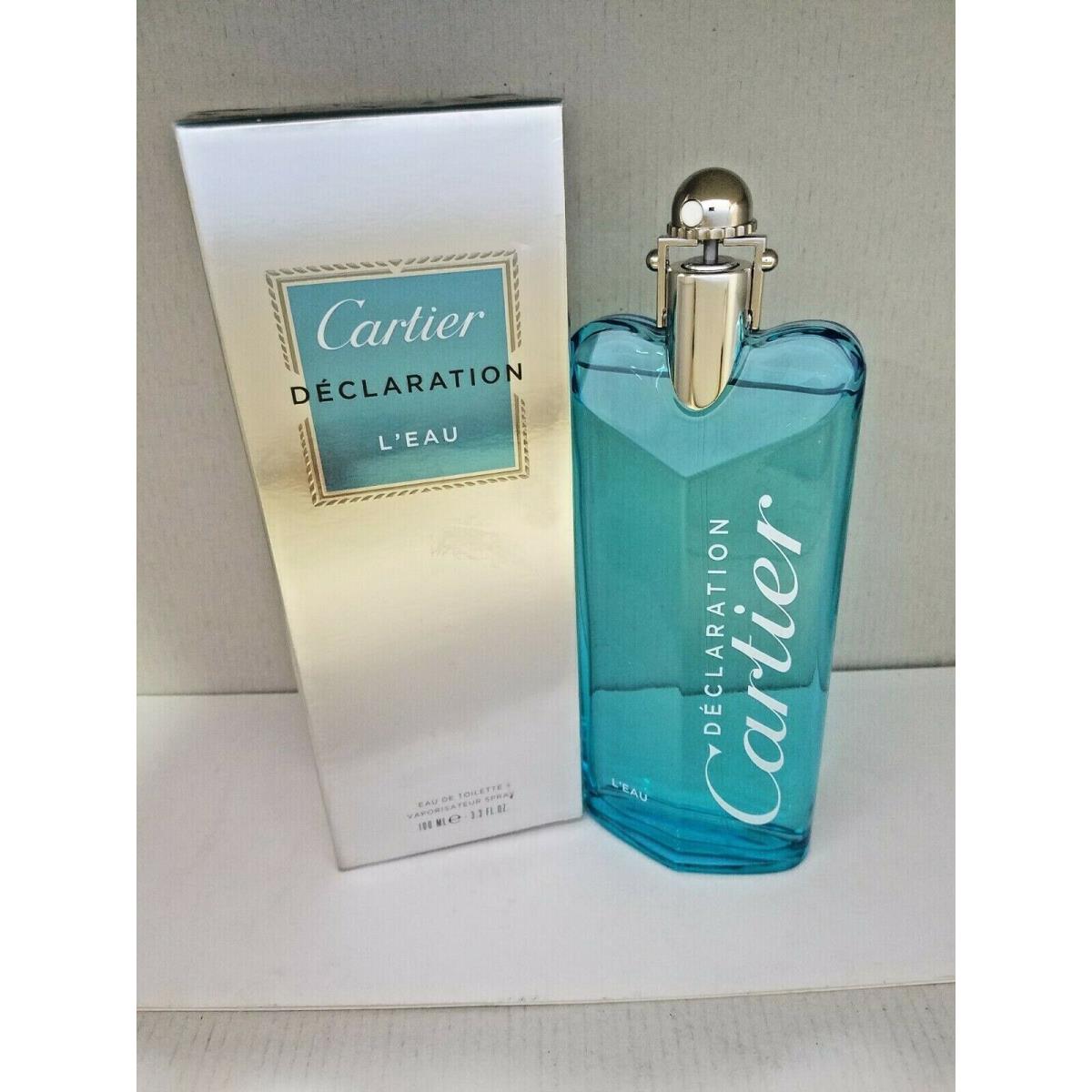 Declaration L`eau By Cartier For Men 3.3 FL Oz /100 ML Eau de Toilette Spray