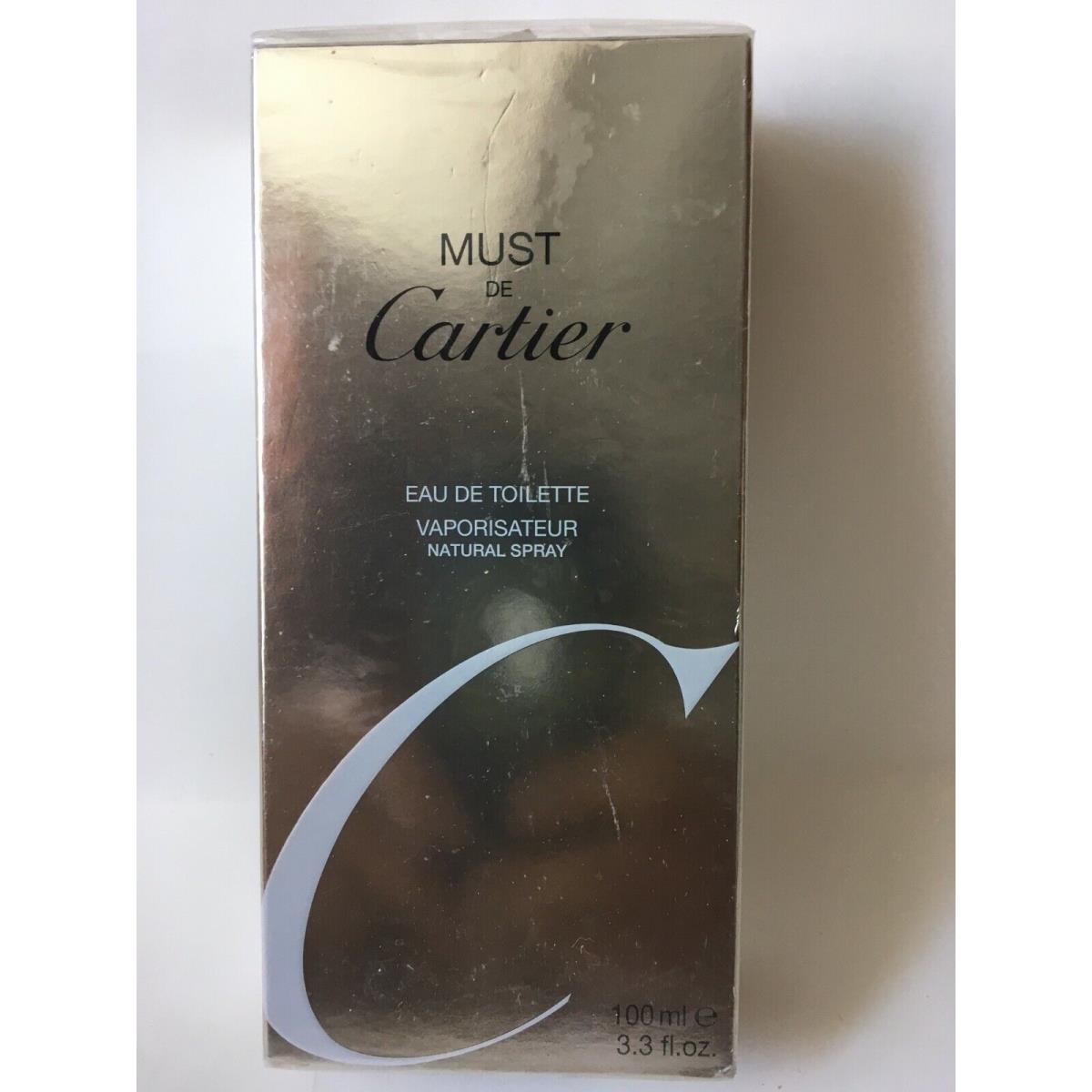 Must de Cartier 3.3oz Edt Spray Women Very Rare