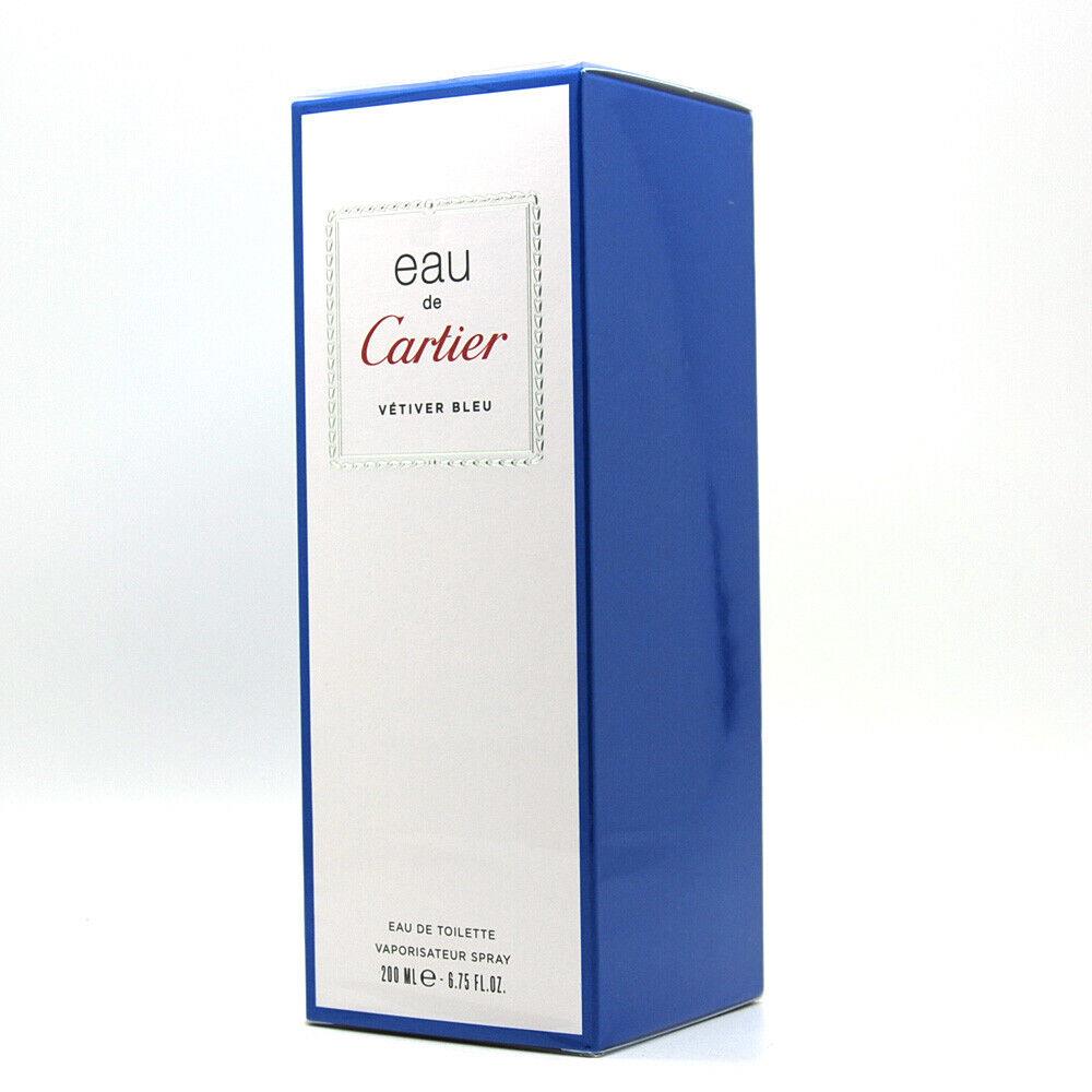 Eau DE Cartier Vetiver Bleu by Cartier 6.75 oz 200 ml Eau De Toilette Spray For