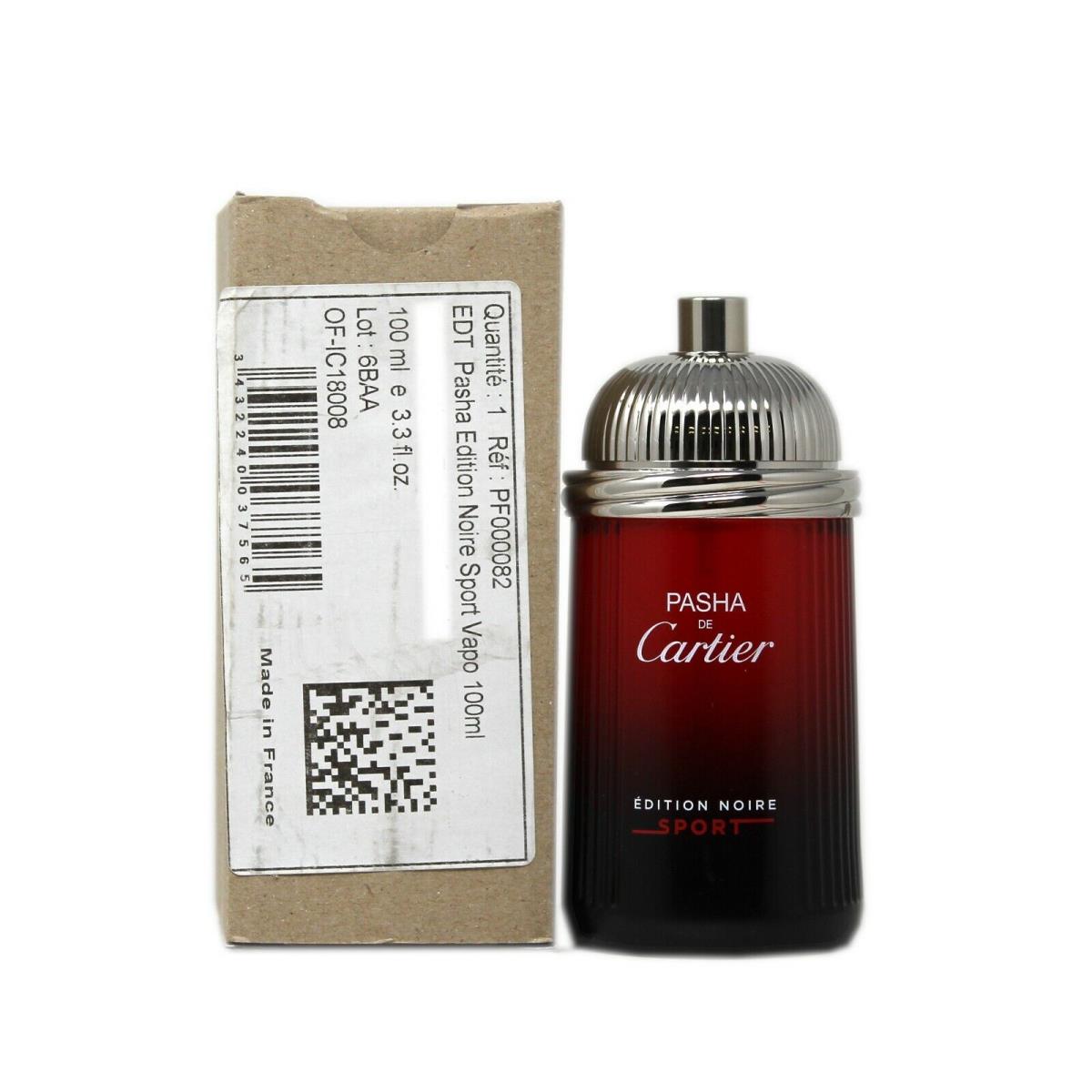 Cartier Pasha Edition Noire Sport Eau DE Toilette Spray 100 ML/3.3 Fl.oz. T