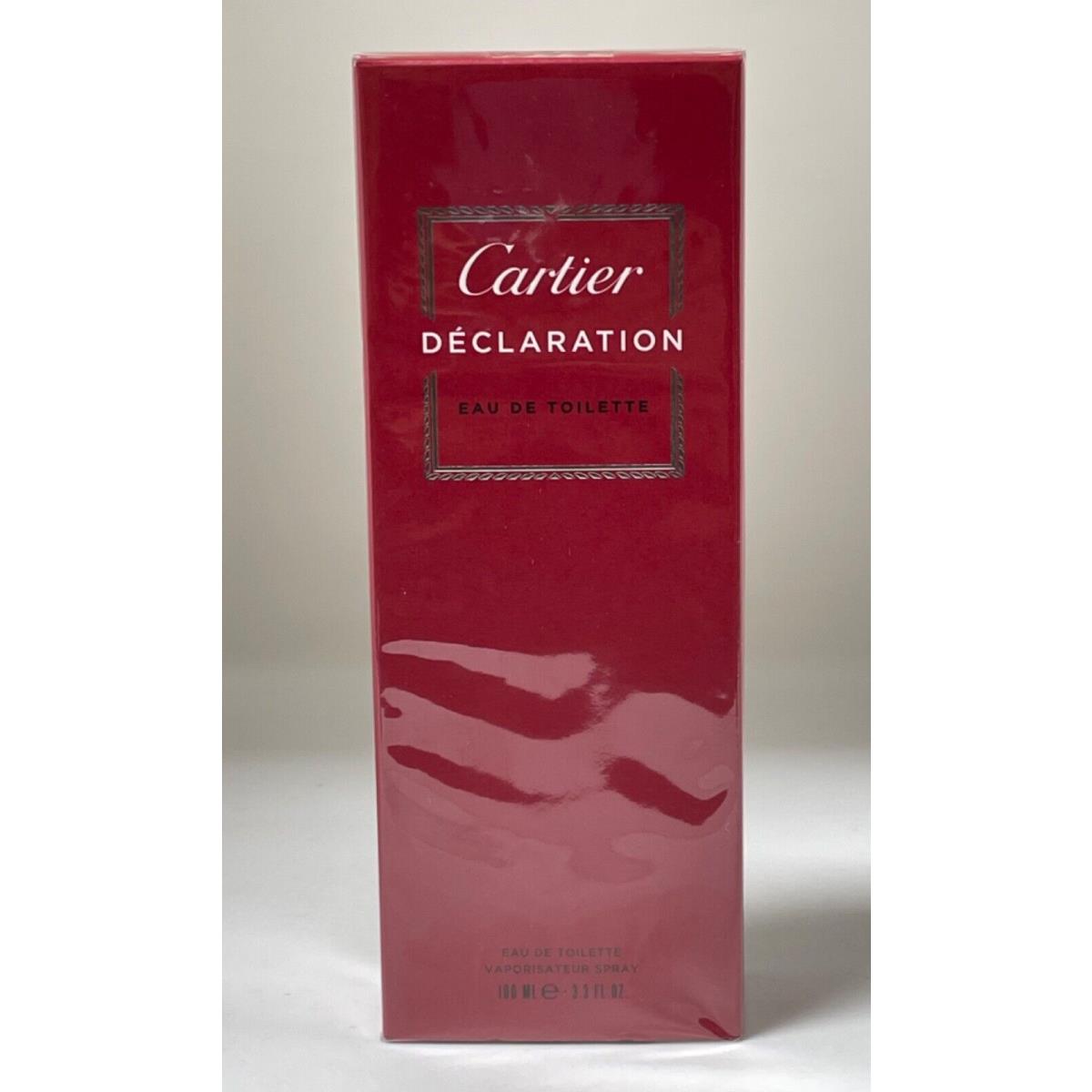 Declaration By Cartier 3.3 oz Edt Spray Cologne For Men