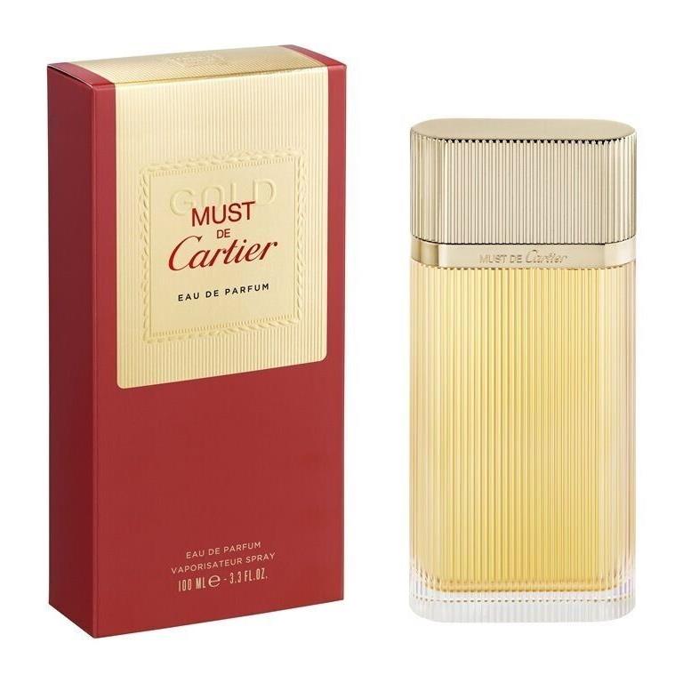 Must Eau DE Parfum Gold BY Cartier 3.3 Fl. Oz. 100ml. Spray