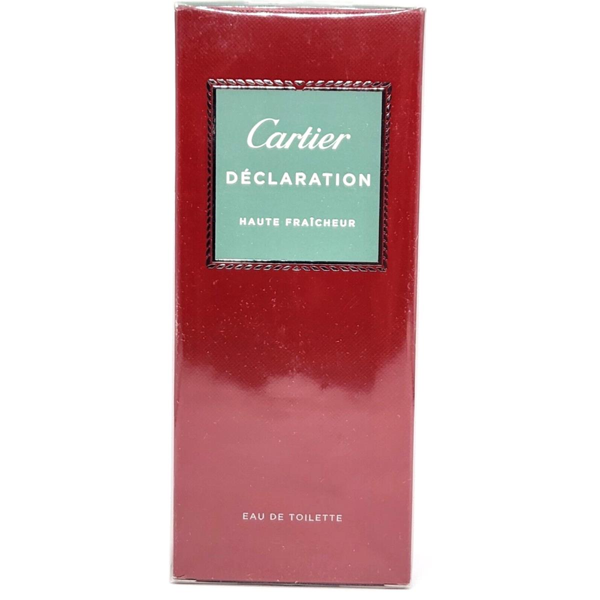 Cartier Declaration Haute Fraicheur For Men Eau de Toilette Spray 3.3 fl oz