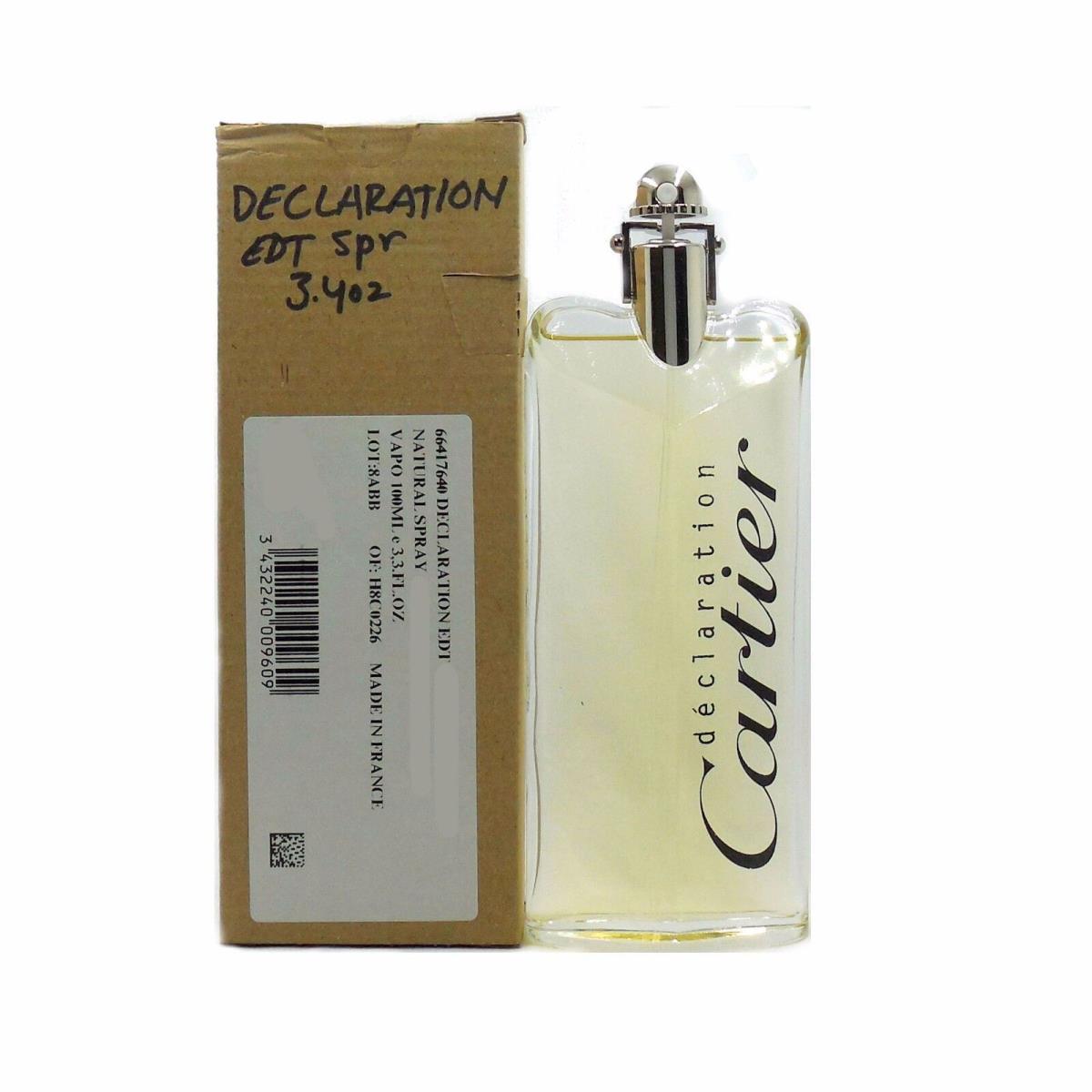 Declaration BY Cartier Eau DE Toilette Spray 100 ML/3.3 Fl.oz. T