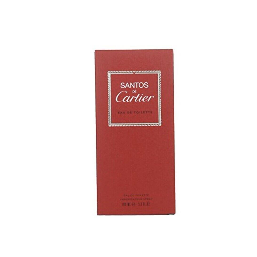 Cartier Santos Eau de Toilette Edt Spray Men 3.4 oz / 100 ml