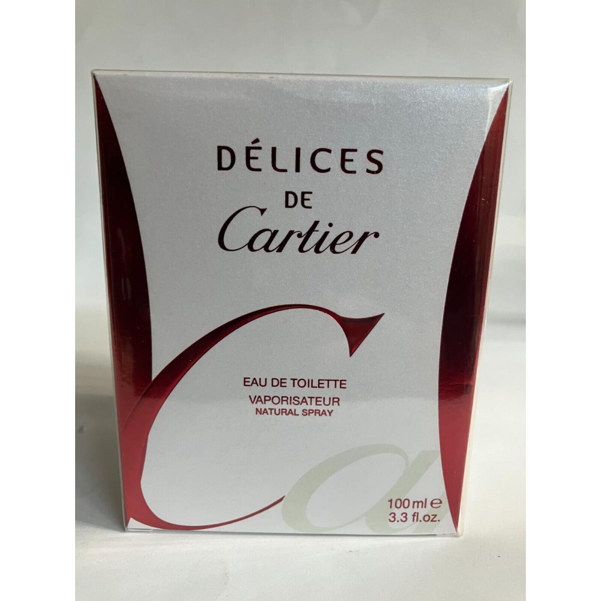 Delices DE Cartier 3.3oz Edt Spray For Women Very Rare