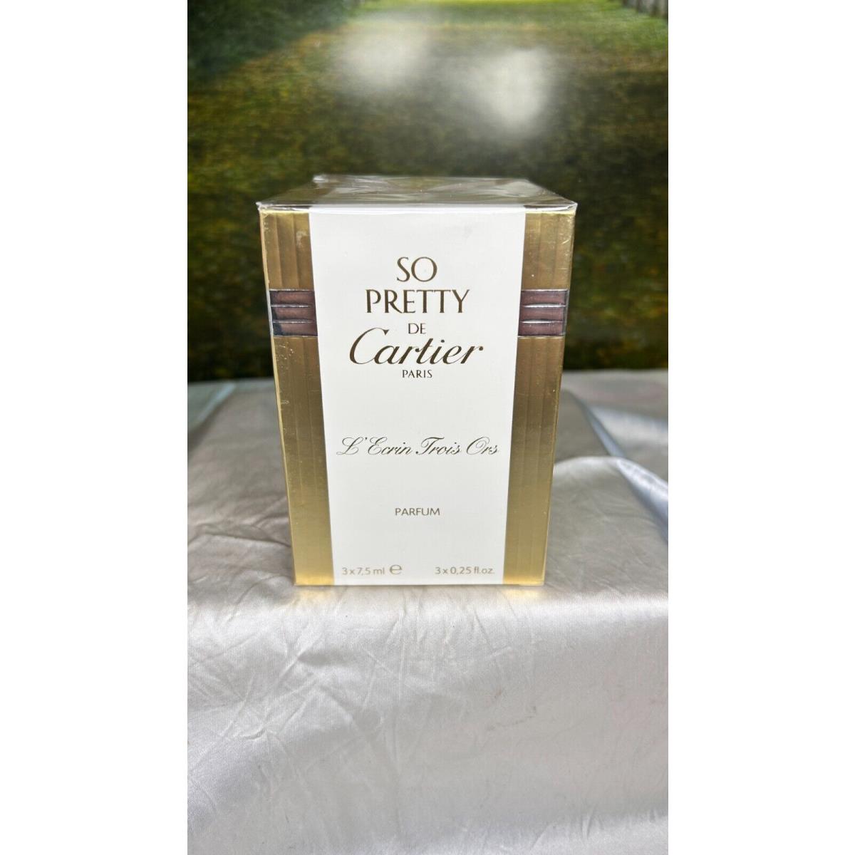 Cartier SO Pretty L`ecrin Trois Ors Parfumsealed 3X7 5ML