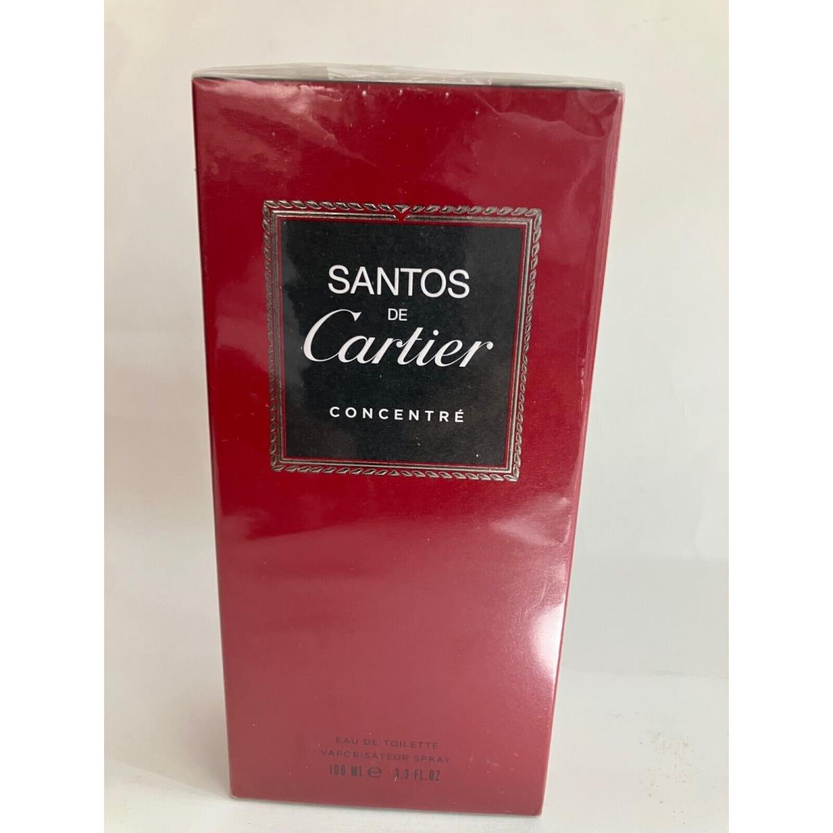 Santos DE Cartier Concentre 3.3oz Edt Spray For Men Rare