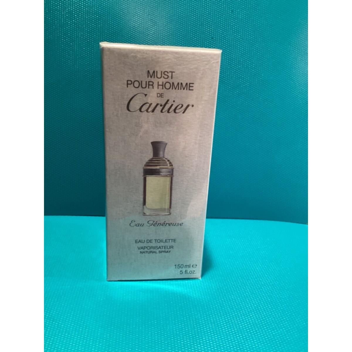 Musk Pour Homme DE Cartier Eau Genereuse 5 Fl.oz. Spray