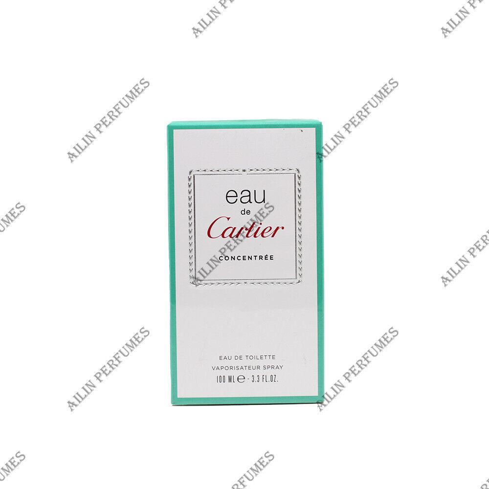 Eau DE Cartier Concentree by Cartier 3.3 oz 100 ml Eau de Toilette Spr Unisex