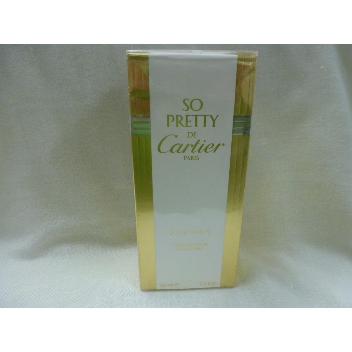 So Pretty De Cartier Eau De Toilette Spray 3.3 fl oz in a Box Vintage