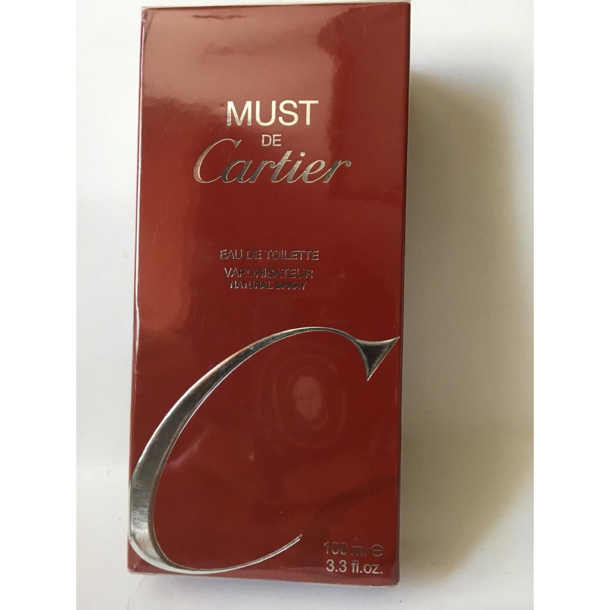 Must de Cartier 3.3oz Edt Spray Women Very Rare