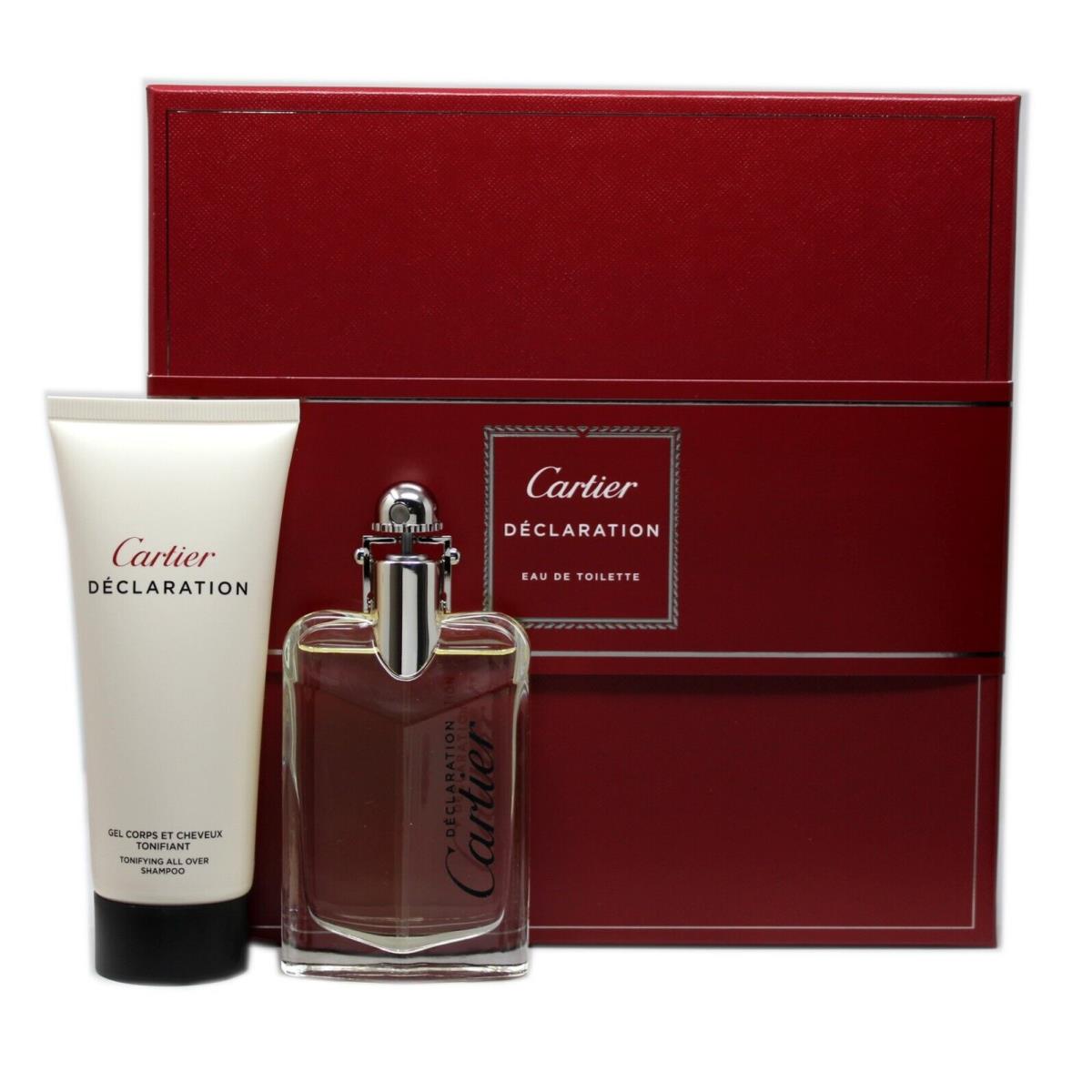 Cartier Declaration 2 Piece Gift Set Eau DE Toilette Natural Spray 50 ML/1.6 OZ