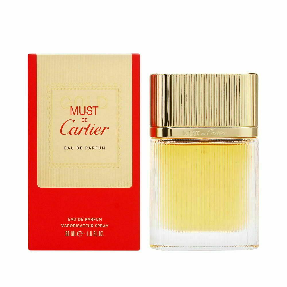 Must de Cartier Gold by Cartier For Women 1.6 oz Eau de Parfum Spray