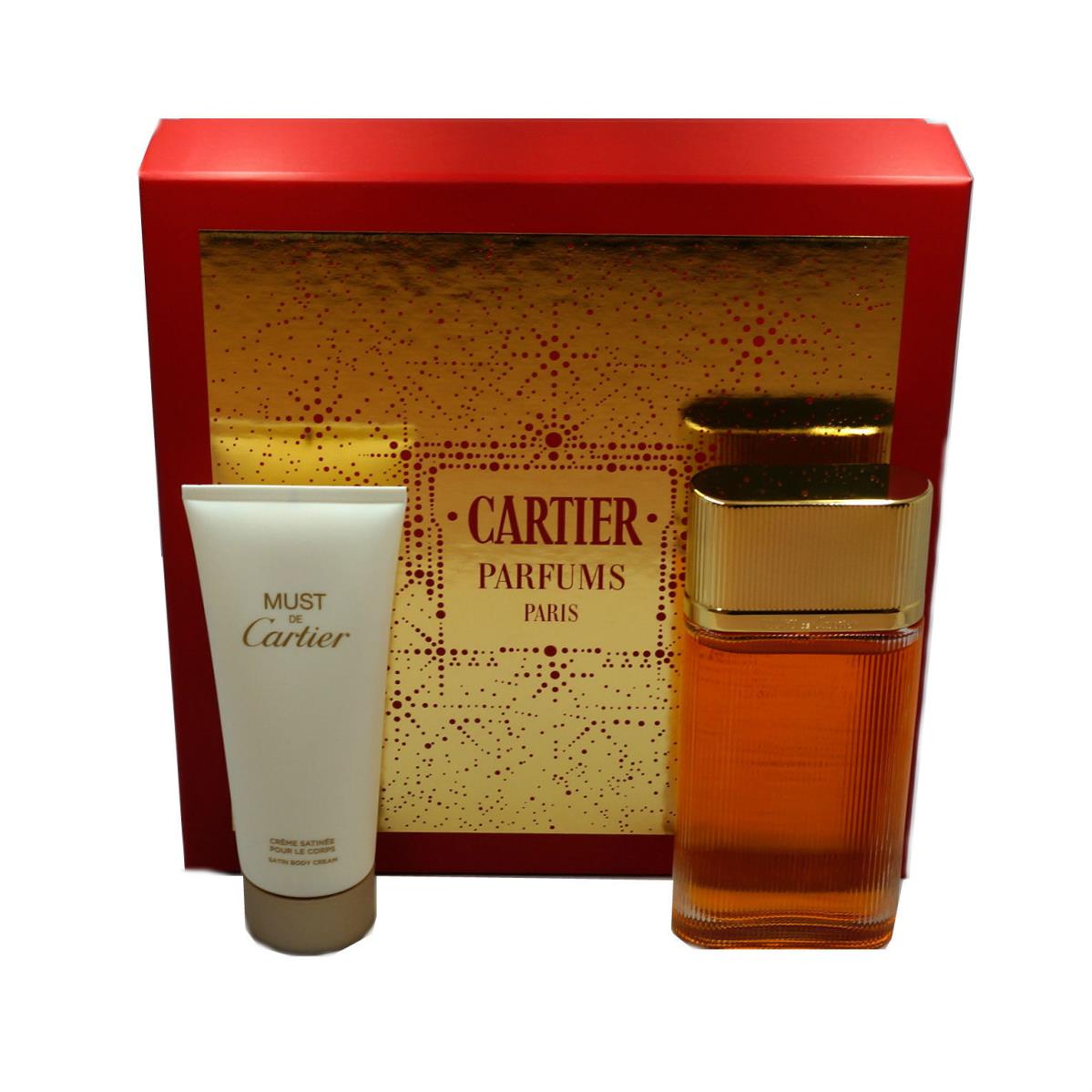 Must DE Cartier Gold 2PC Gift Set with Eau DE Parfum Natural Spray 100ML