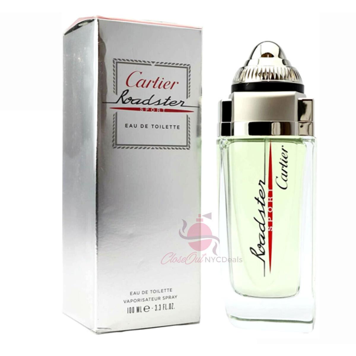 Roadster Sport by Cartier 3.3 oz / 100 ml Edt Spray For Men Rare Vintage