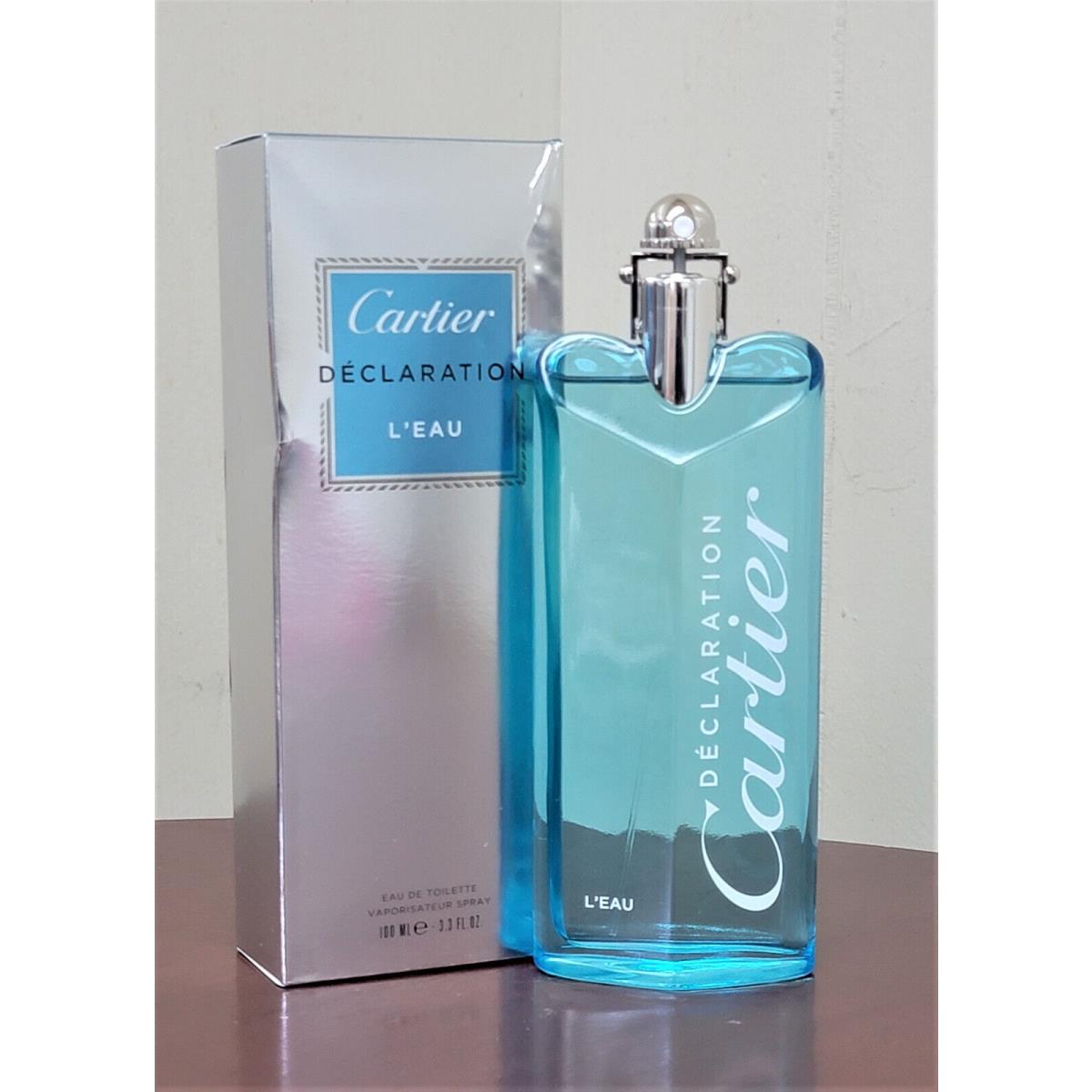 Declaration L`eau by Cartier 3.3 oz / 100 ml Edt Spy For Men Homme Cologne