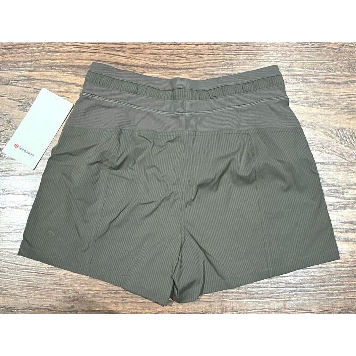 Women Lululemon Dance Studio High-rise Short 3.5 Army Green Size 6