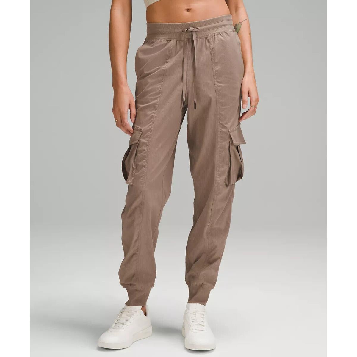 Lululemon Dance Studio Relaxed-fit Mid-rise Cargo Jogger Taupetastic Size L LW5G