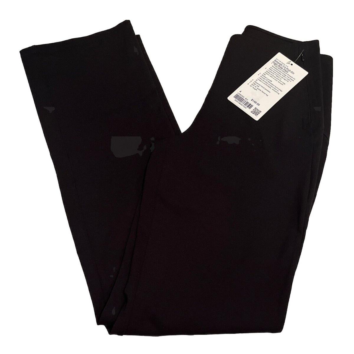 Lululemon Smooth-fit Pull-on HR Pant LW5EGSS Black Size 4