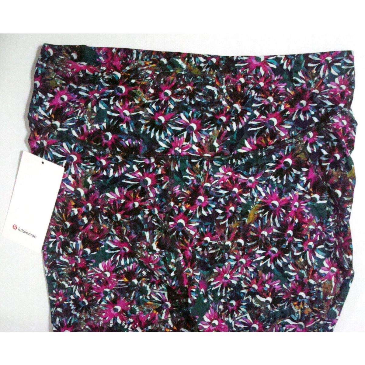 Lululemon Base Pace Leggings 20 HR Floral Pink White Green Blue Walk Yog