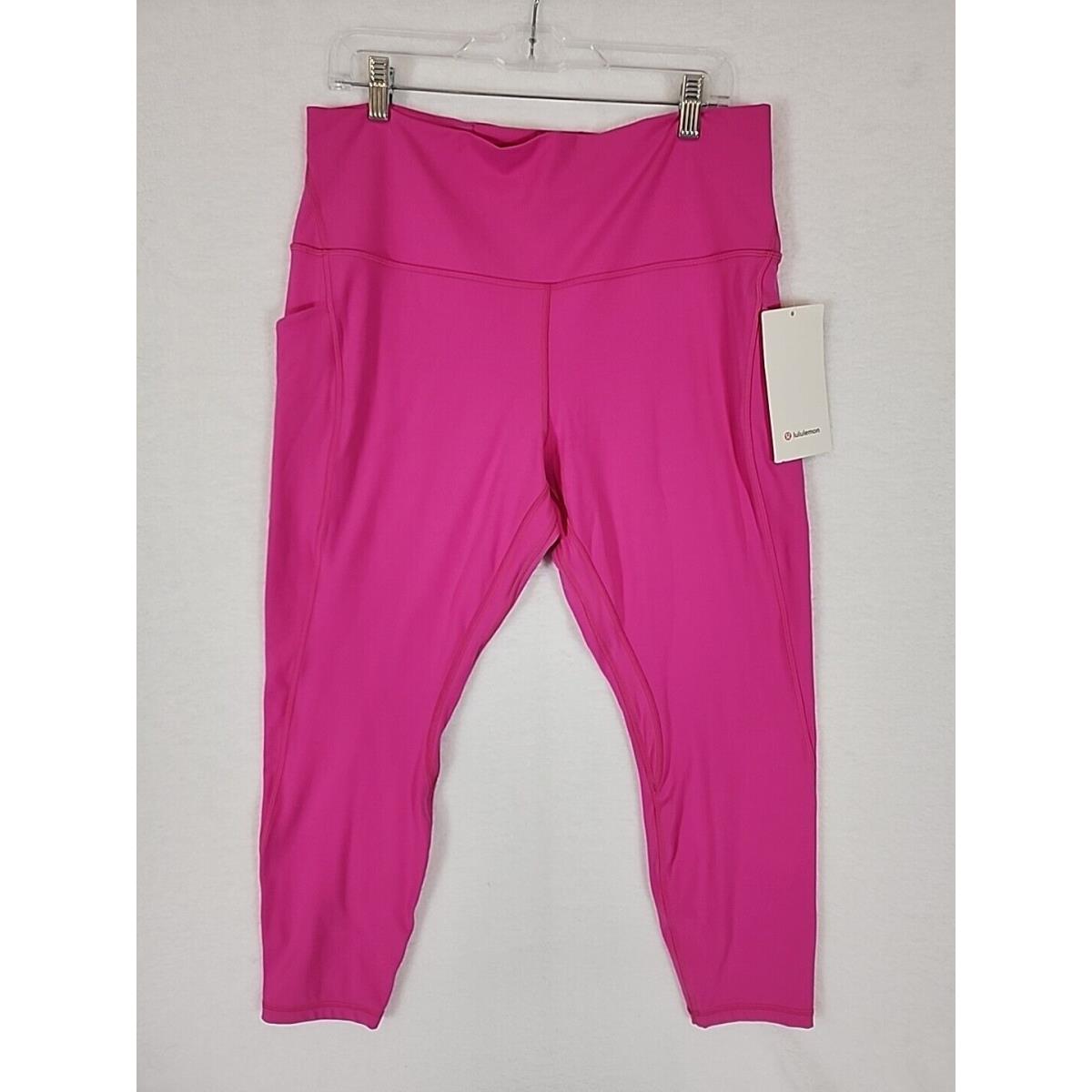 Lululemon Align High-rise Pant 25 Pockets Dark Pink Sz 16 Flaw - See Pics