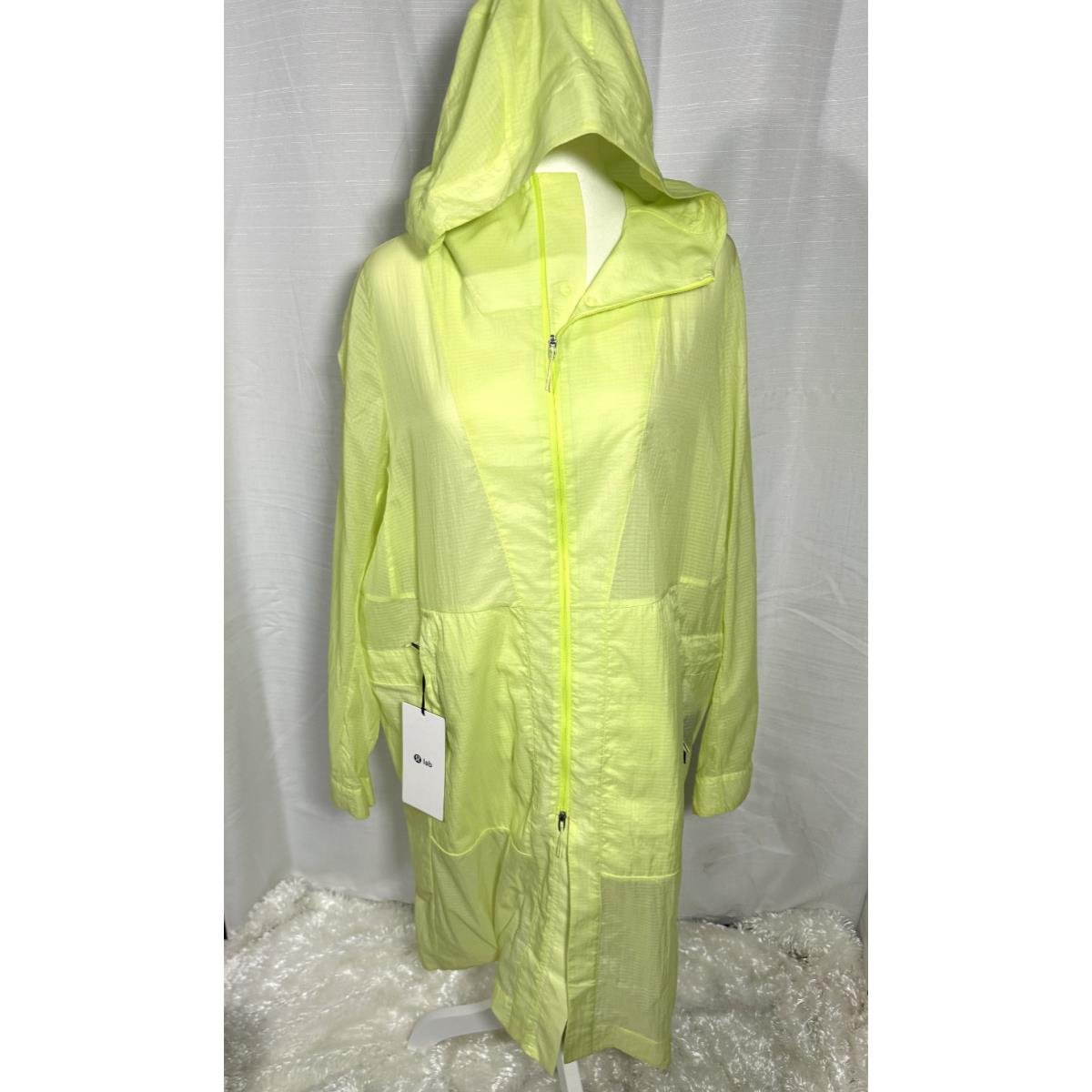 Lululemon Packable Parka Neon Yellow Size Small