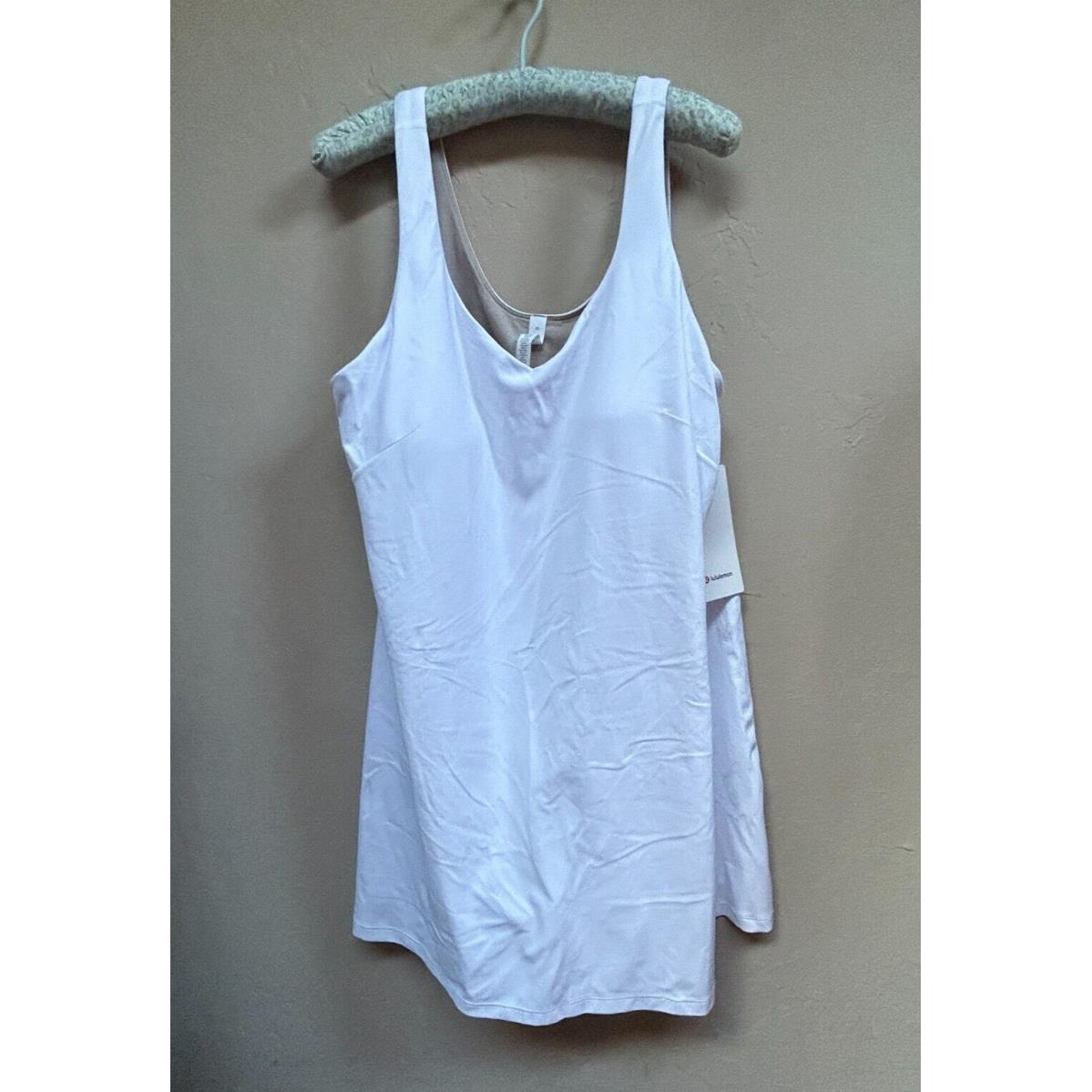 Lululemon Align Dress Built-in Shelf Bra Liner Tennis Golf White Size 20