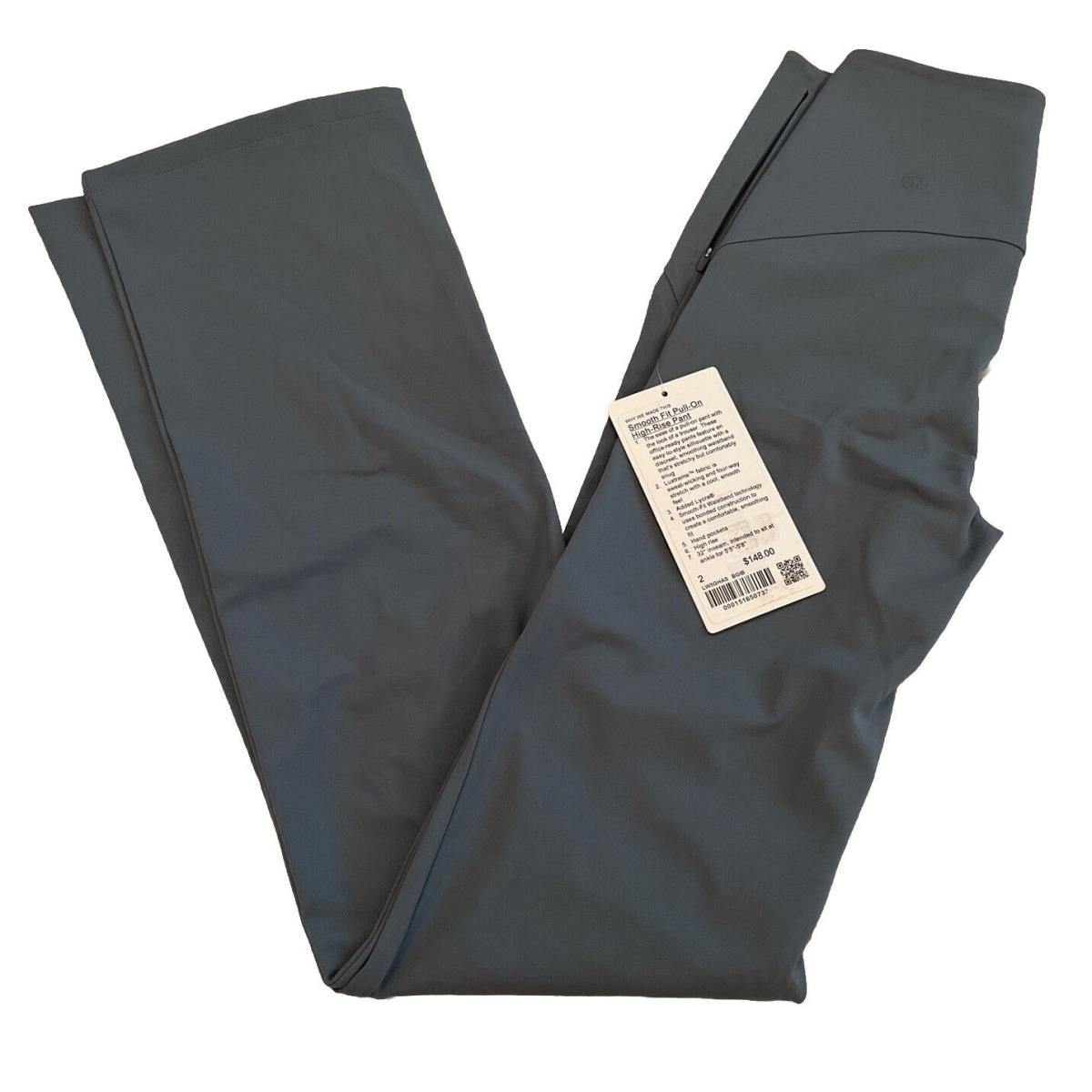 Lululemon Smooth Fit Pull-on High-rise Pant Blue Size 2 LW5GHAS