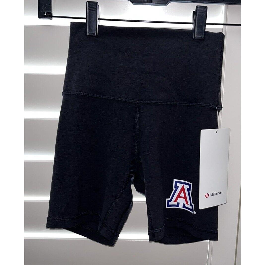 University Of Arizona Lululemon Black Align Shorts 6 Size 2