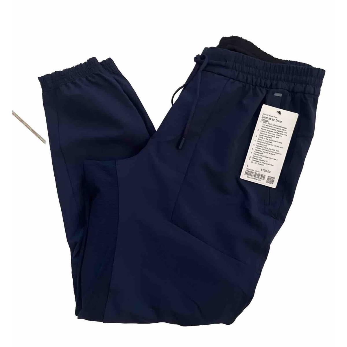 Lululemon License to Train Jogger Pants Navy Size Large LM5AEGS