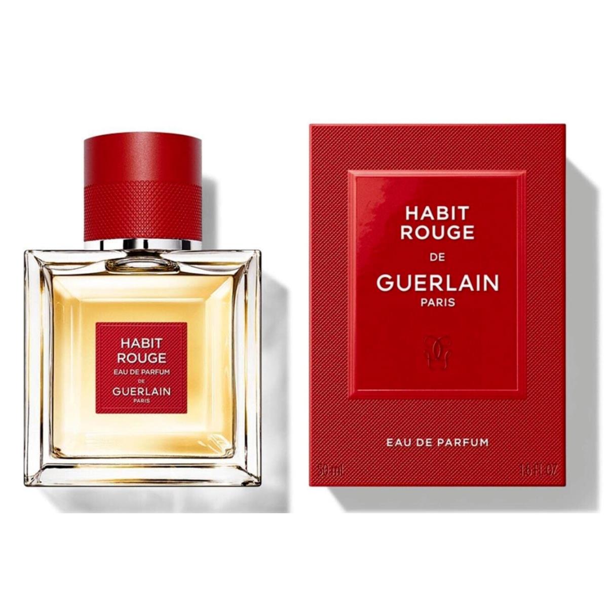 Habit Rouge DE GUERLAIN-EDP-SPRAY-3.3 OZ-100 Ml-authentic-made IN France