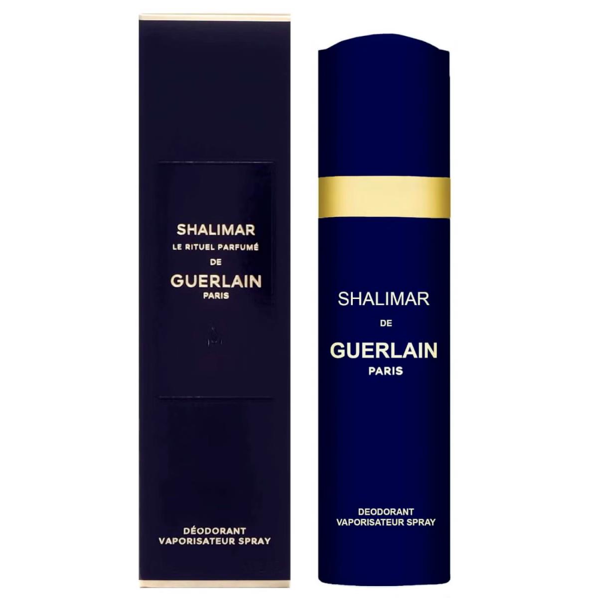 Deodorant-shalimar GUERLAIN-WOMEN-SPRAY-3.3 OZ-100 Ml-authentic-france