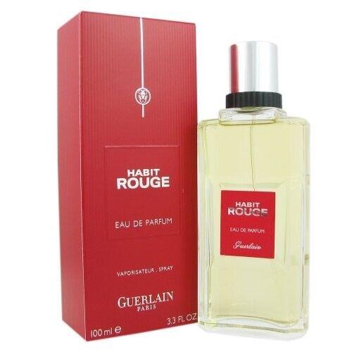 Habit Rouge By Guerlain 3.3 Oz. 100ml Eau de Parfum Spray Men Vent Box