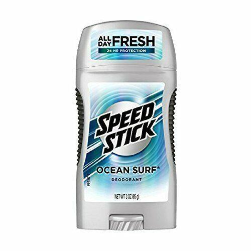 Speed Stick Deodorant Ocean Surf All Day Fresh 24 Hrs Protection 3 Oz Pack of 12