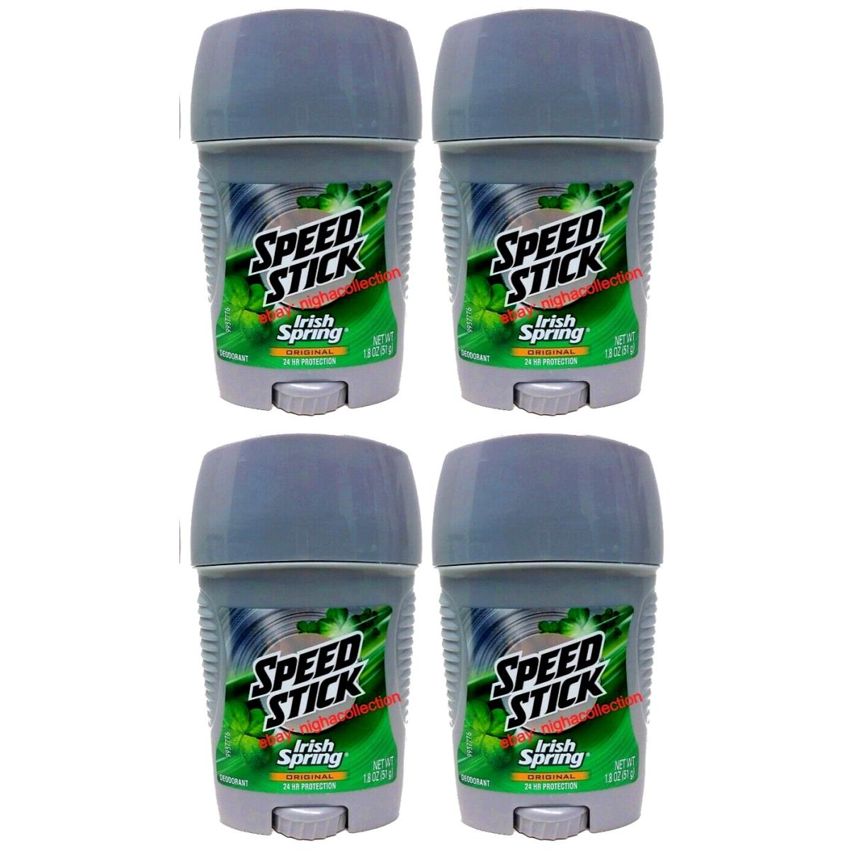 12X Speed Stick All Day Fresh Deodorant Irish Spring Original 1.8 oz 51g Each