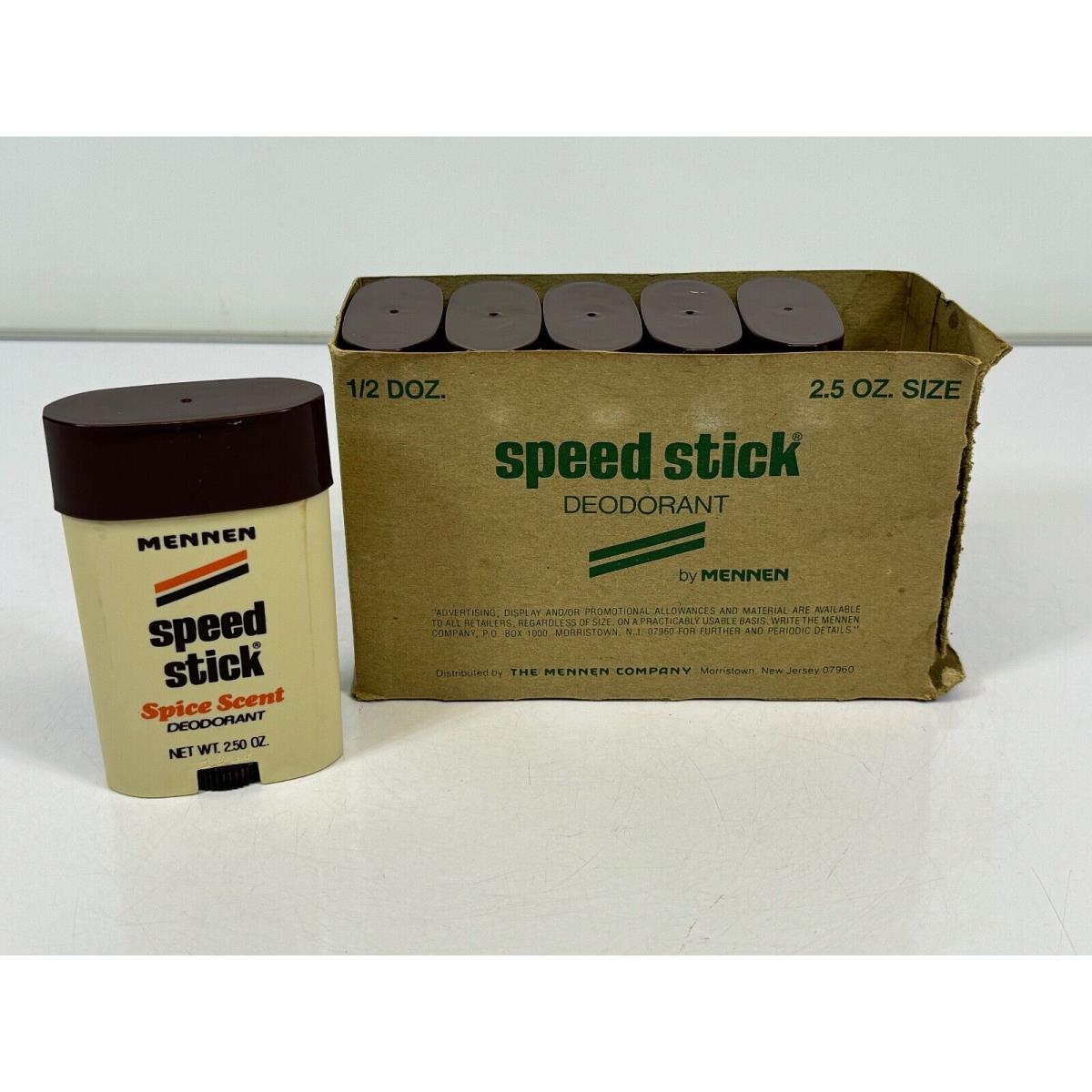 Vintage 12 Pcs. Speed Stick Deodorant Spice Scent by Mennen 2.5 Oz. Size Nos