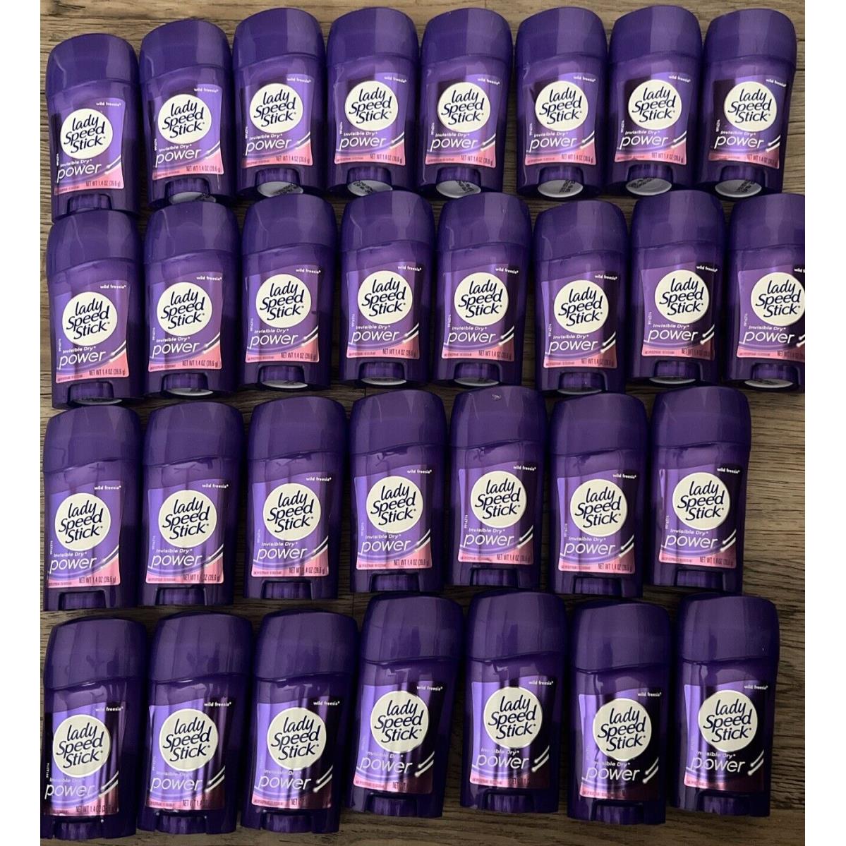 30 Lady Speed Stick 1.4 Oz Dry Deodorant Antiperspirant Wild Freesia Exp 8/25