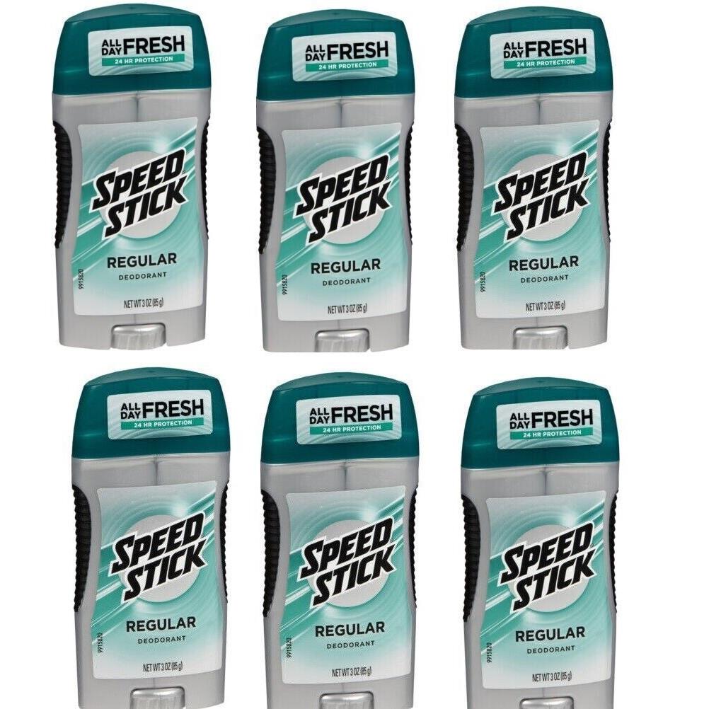 Speed Stick by Mennen Deodorant Regular 3 oz Each 6 Pack