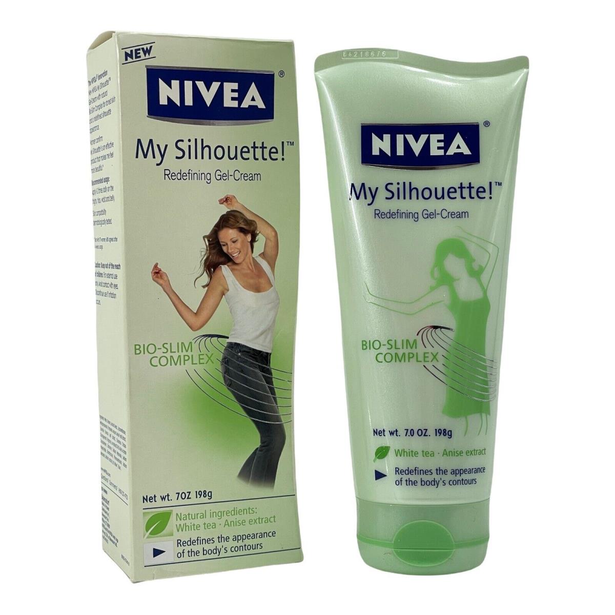 Nivea My Silhouette Redefining Gel Cream 7 oz Body Contours White Tea Anise Htf