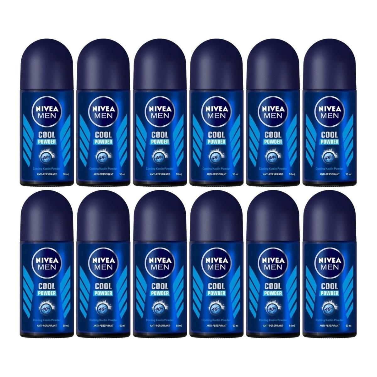 Nivea Men Cool Powder Anti-perspirant Deodorant 1.7oz Pack of 12