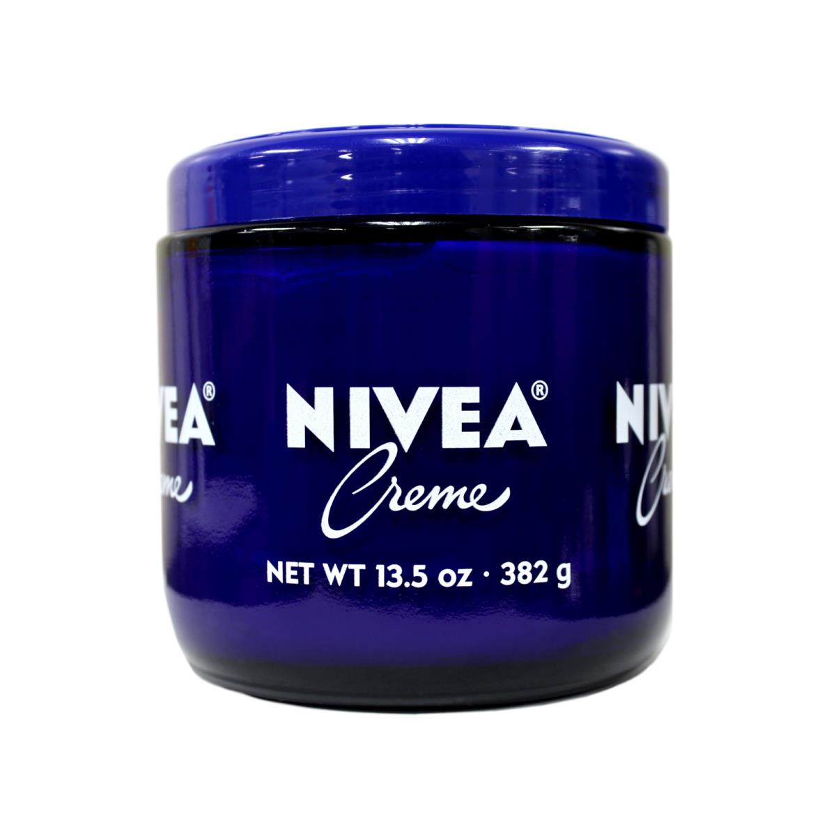 3 Pack Nivea Cr me For Face Hands and Body Glass Jar Net Wt 13.5 oz 382 g