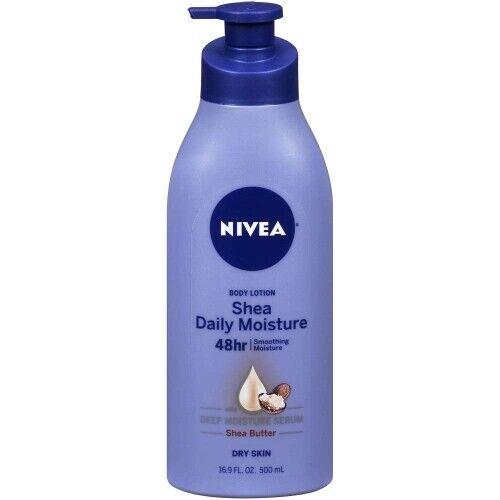 4 Pack Nivea Daily Moisture Shea Butter Body Lotion 16.9 Oz Each