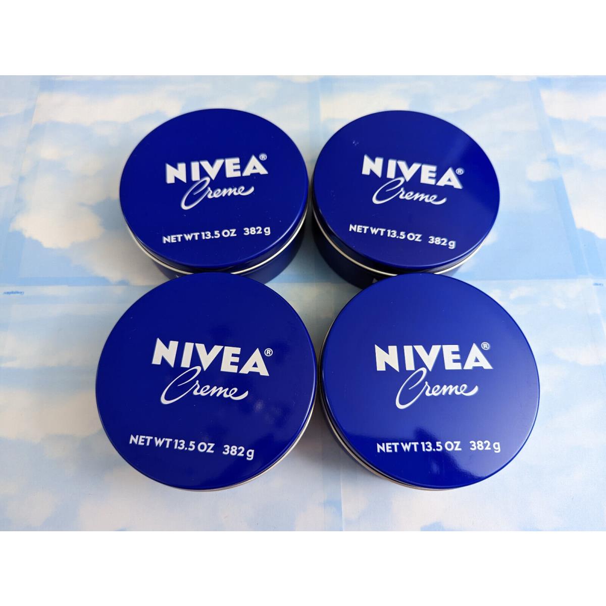 Lot 4 Nivea Creme Body Face and Hand Moisturizing Cream 13.5 OZ